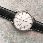 Best Replica Vacheron Constantin 81180 Watch - White Dial Black Leather Straps
